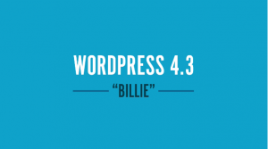 Screenshot WordPress 4.3